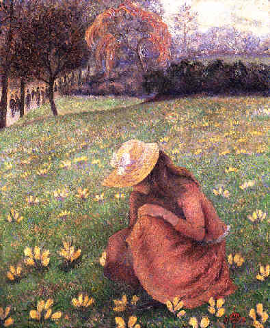 The Crocus by Lucien Pissarro