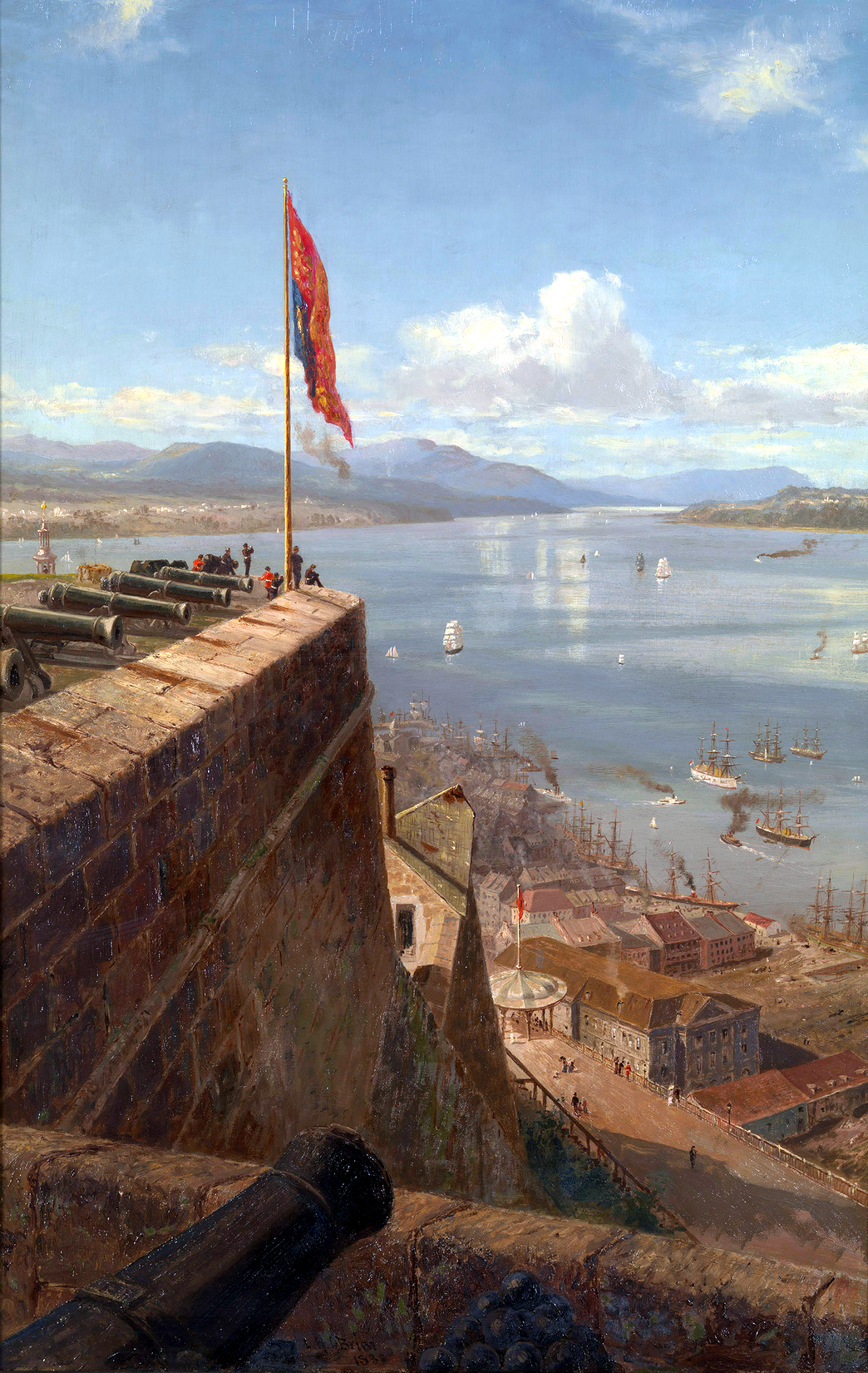 The King's Bastion, Quebec by Lucius Richard O'Brien