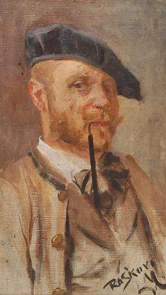Portrait of Painter Karel Rašek by Luděk Marold