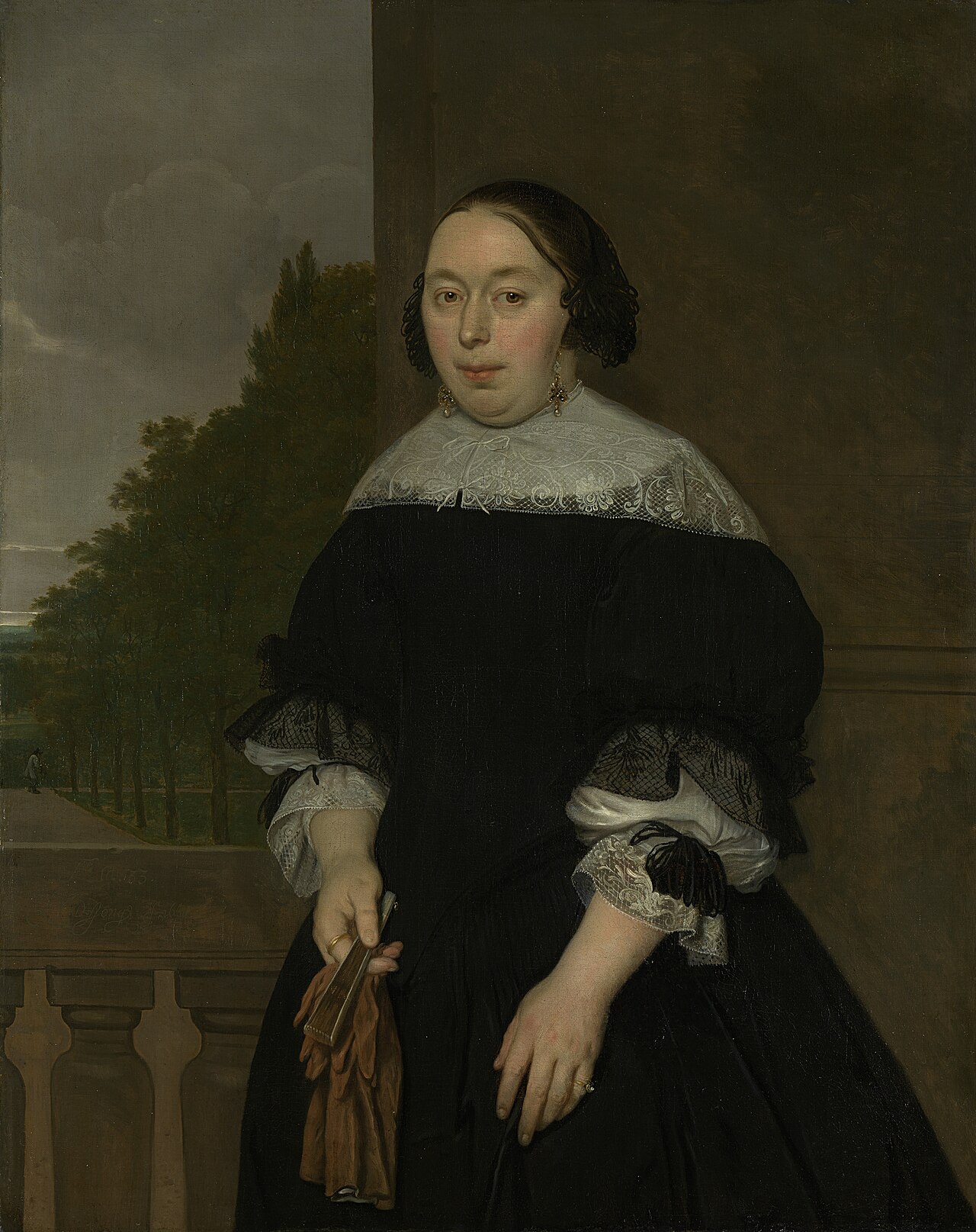 Portrait of Aletta van Ravensberg (1635-77). Wife of Jan van Nes by Ludolf de Jongh
