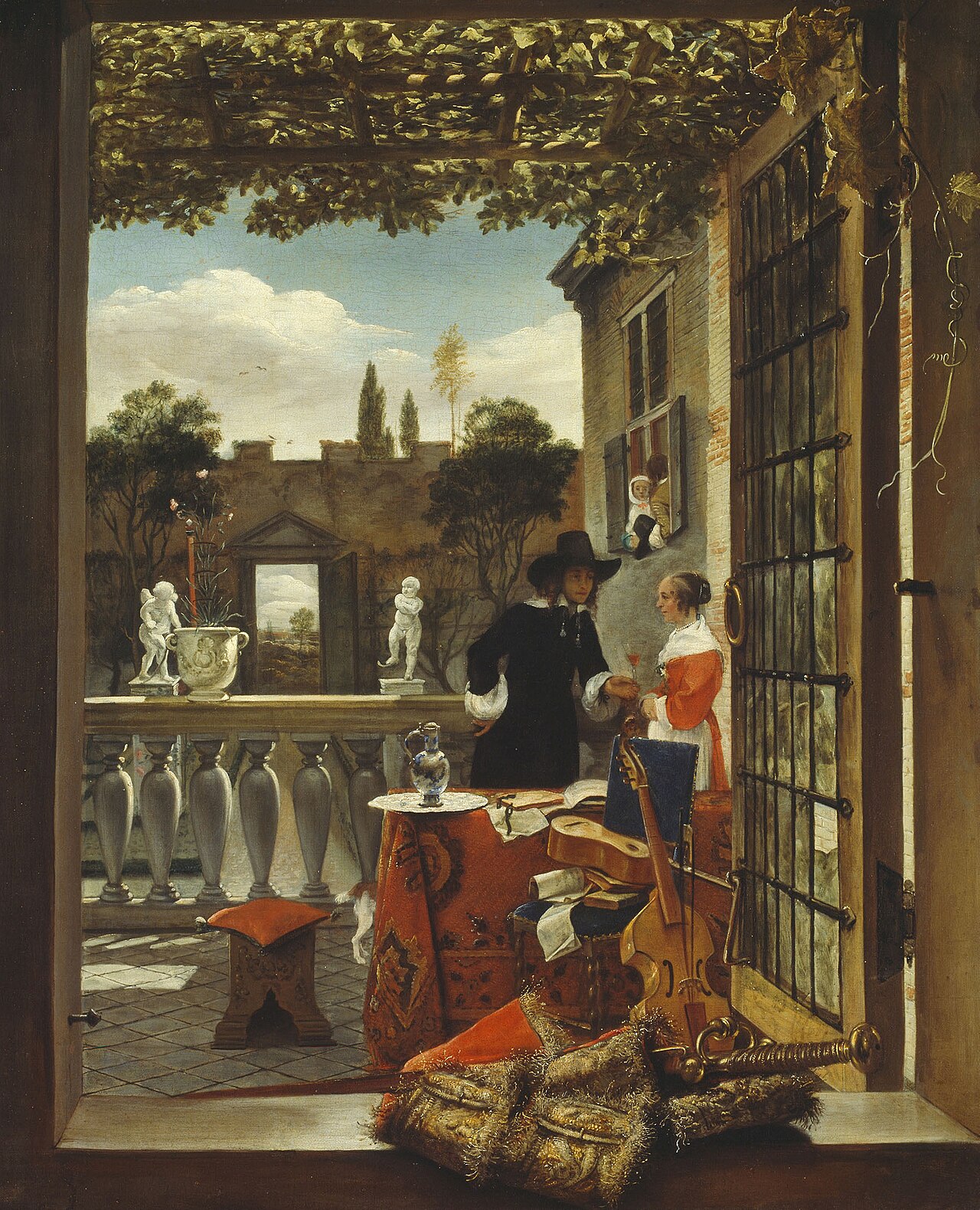 The Terrace by Ludolf de Jongh