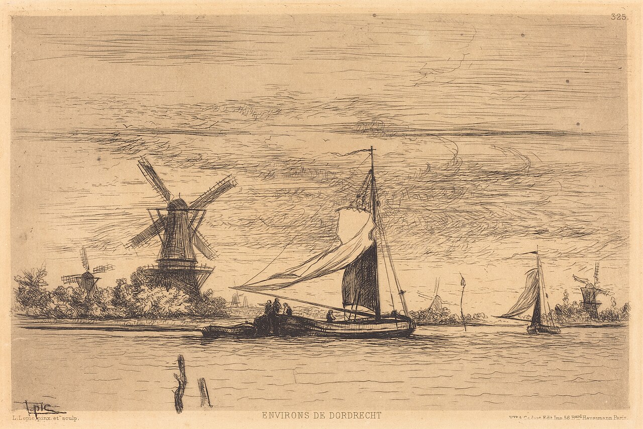 Environs de Dordrecht by Ludovic-Napoléon Lepic