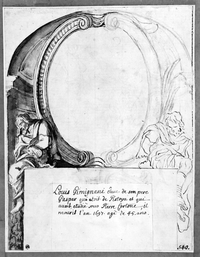 Oval window in apse by Ludovico Gimignani
