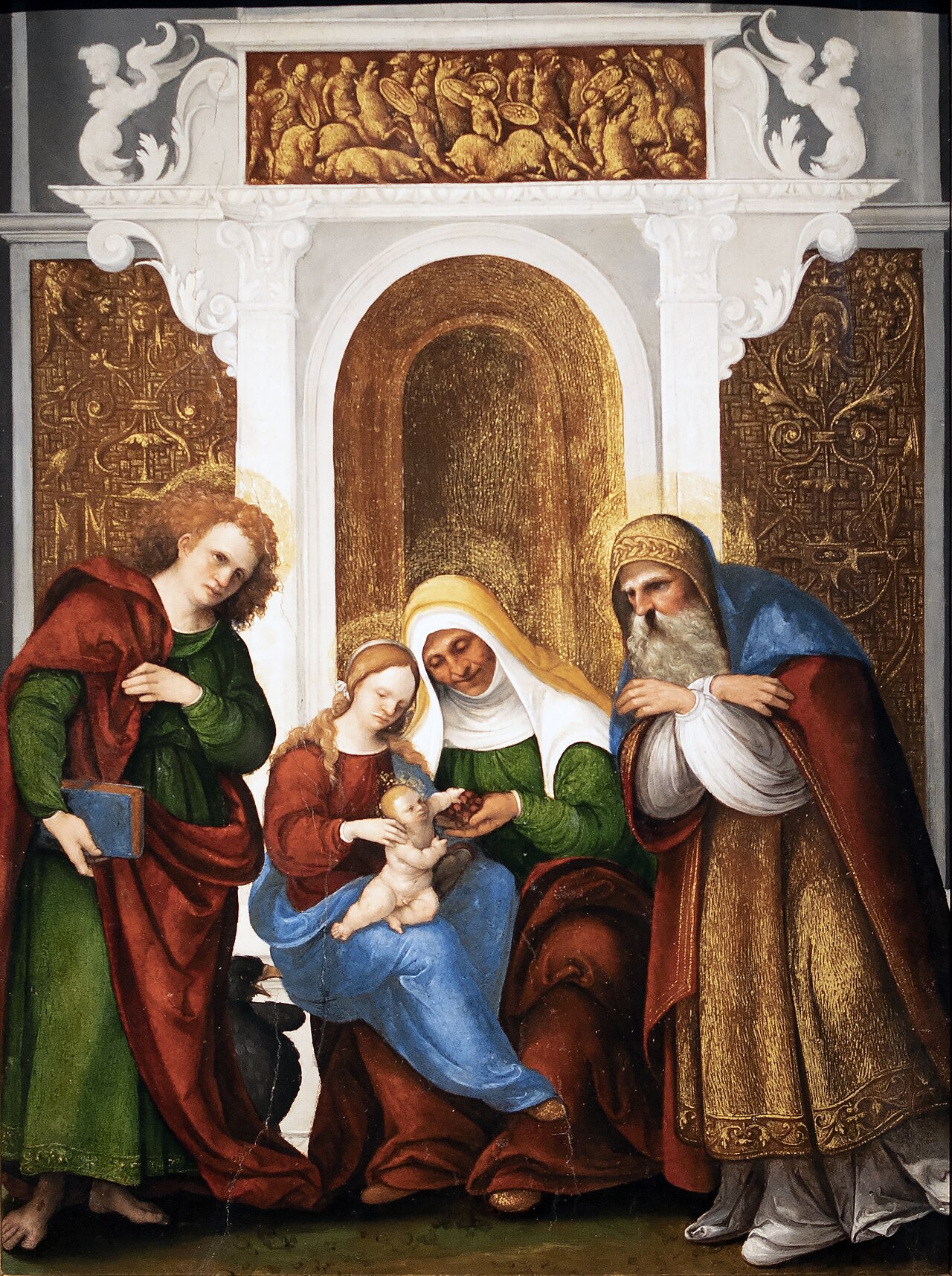Madonna with Child and Saints by Ludovico Mazzolino