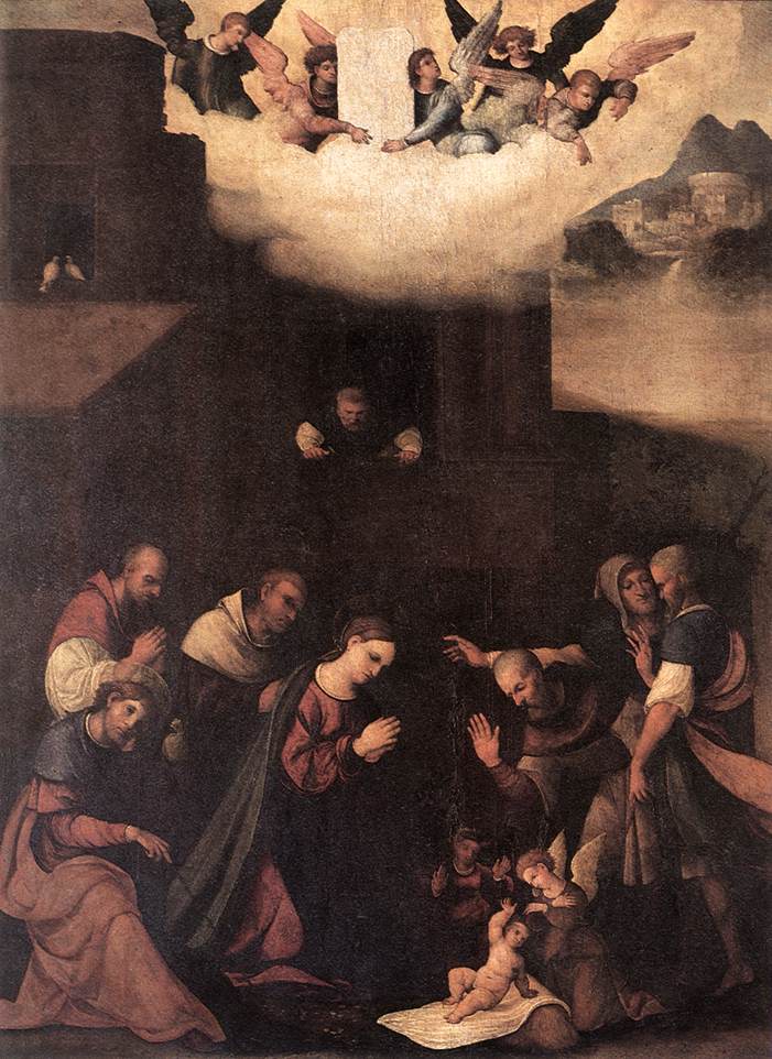 The Adoration of the Shepherds by Ludovico Mazzolino