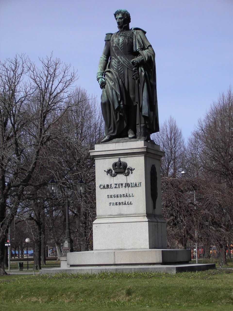 Karl XIV Johans statue by Ludwig Michael Schwanthaler