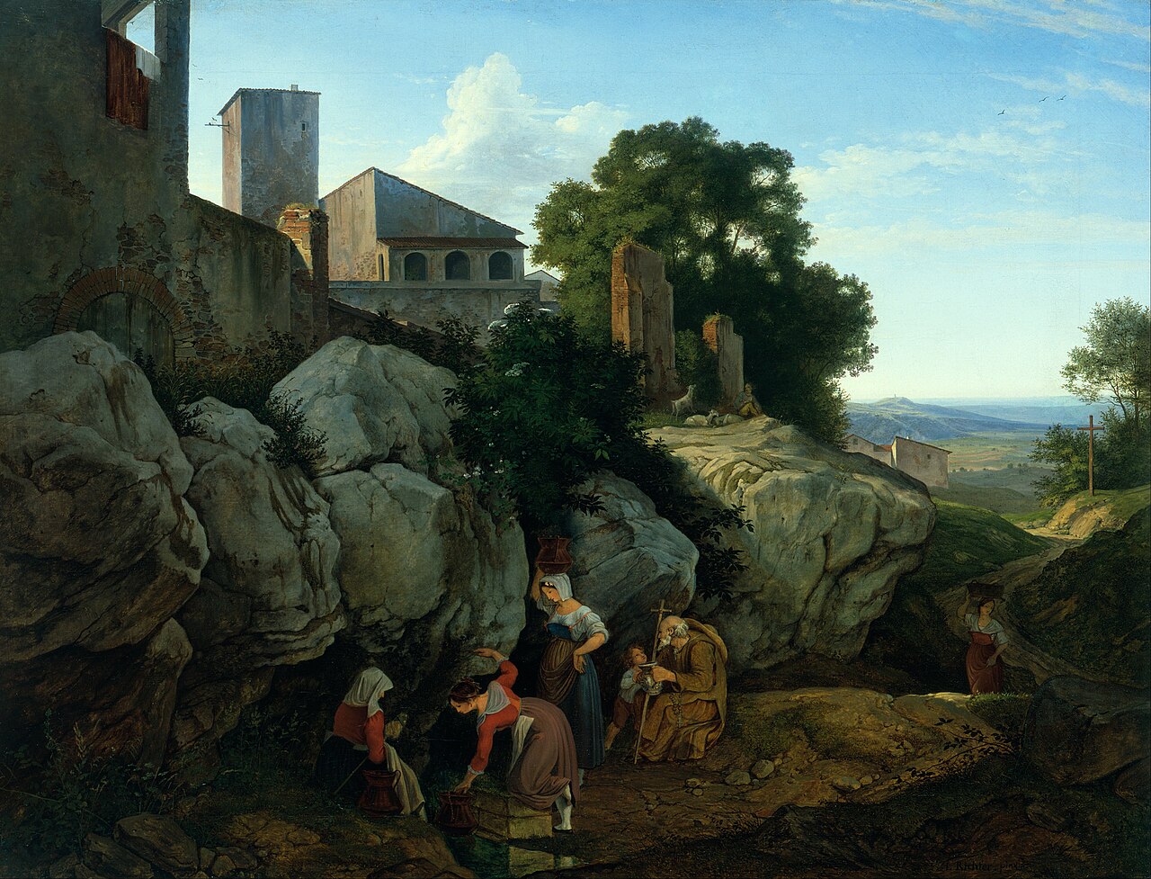 Civitella & Ariccia by Ludwig Richter