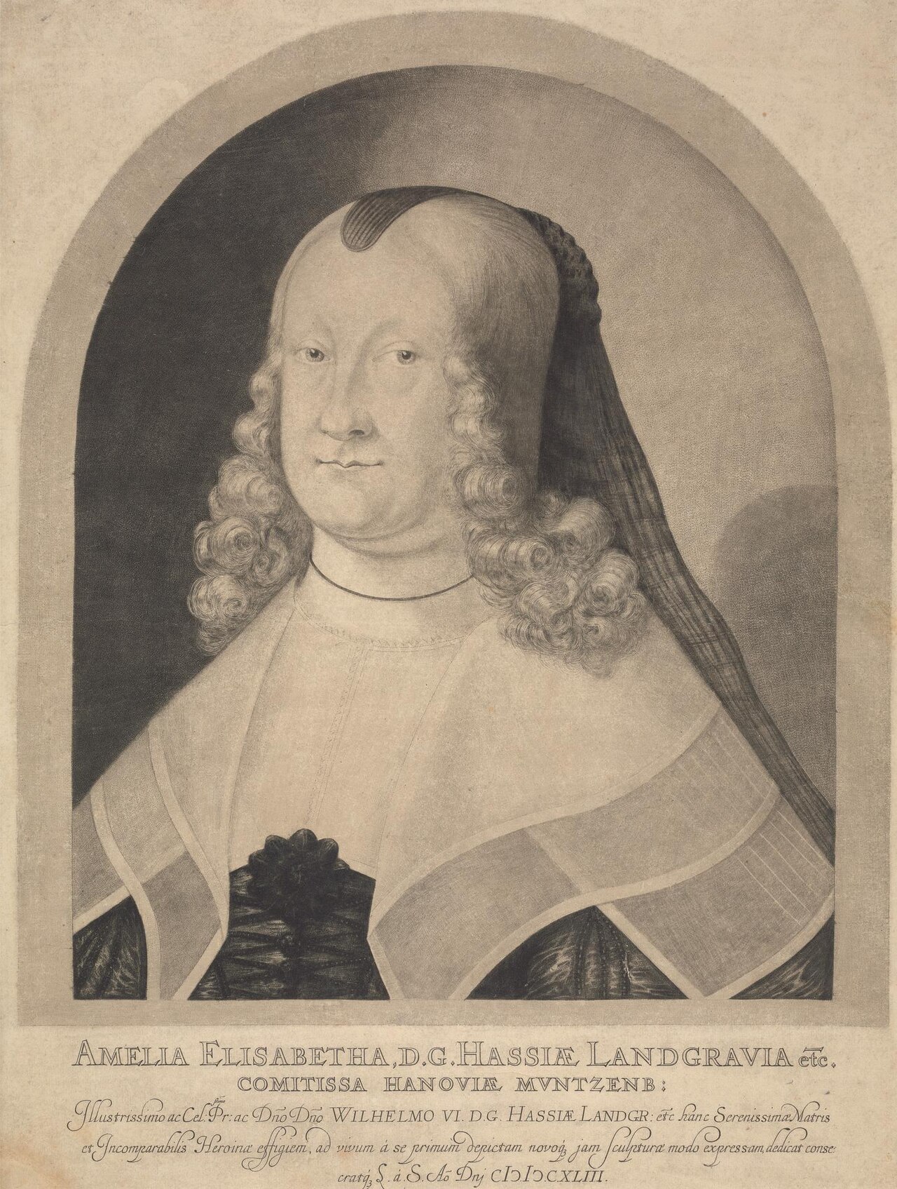 Amelia Elisabetha, landgravine of Hesse by Ludwig von Siegen