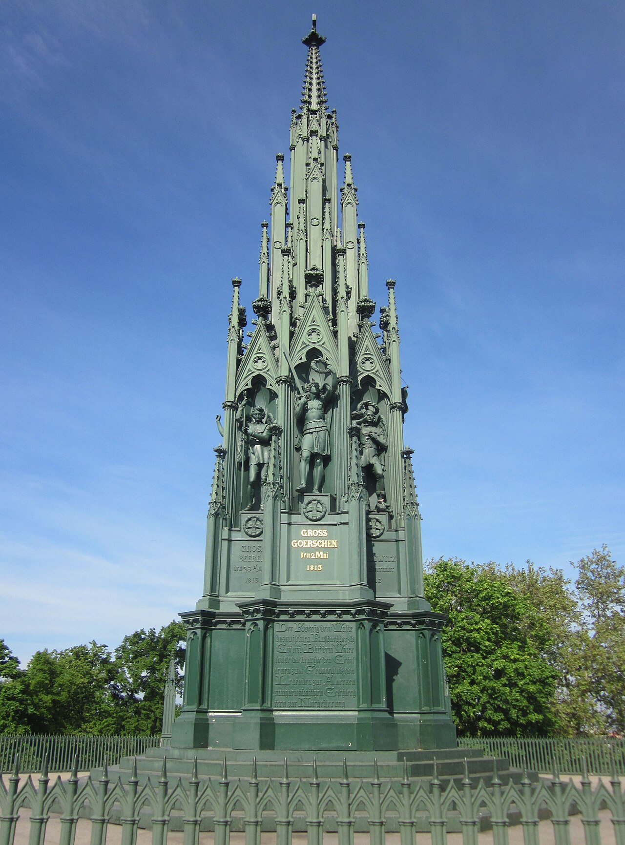 Prussian National Monument for the Liberation Wars by Ludwig Wilhelm Wichmann