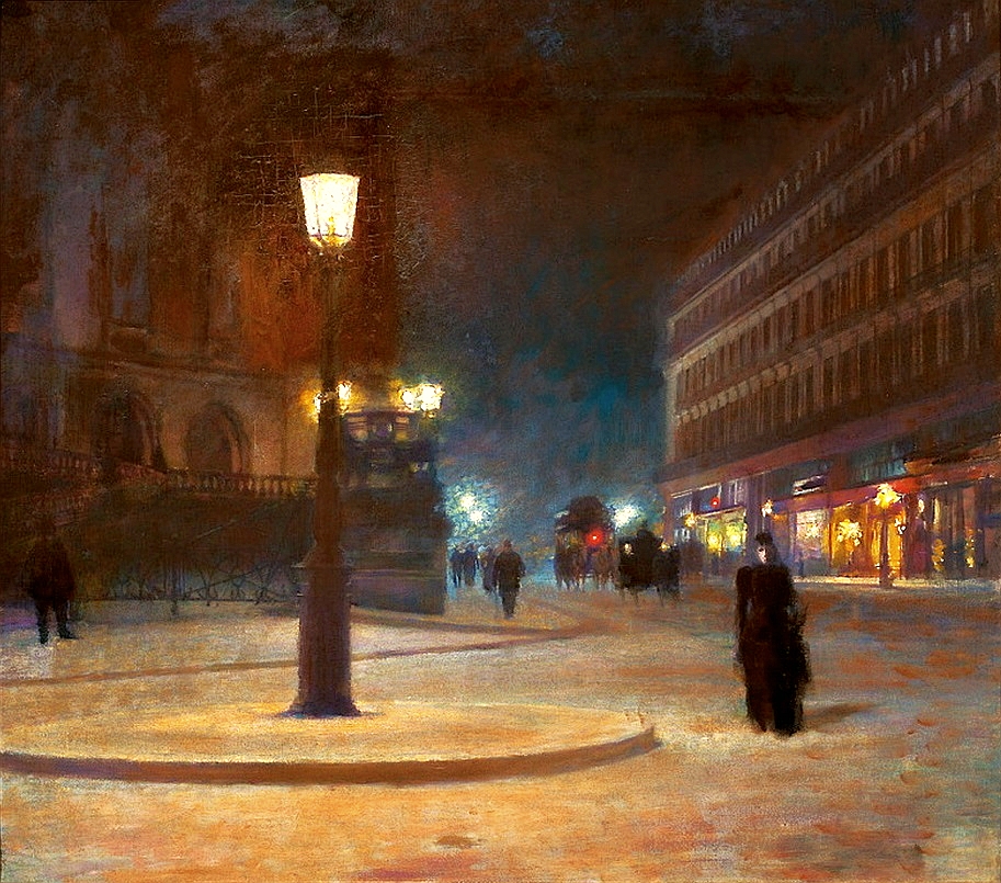 Place de l'Opéra in Paris. by Ludwik de Laveaux