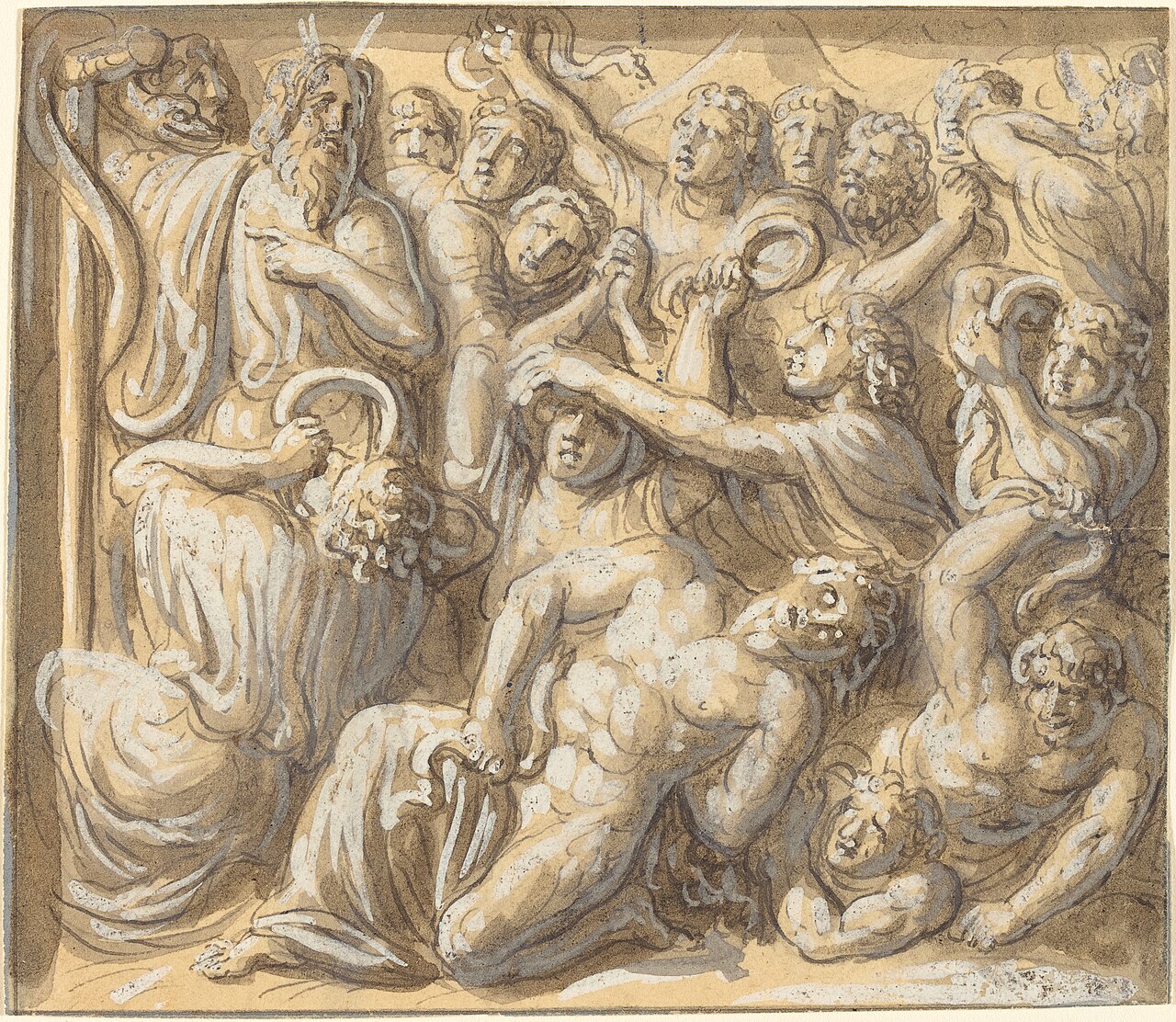 Moses and the Brazen Serpent by Luigi Ademollo