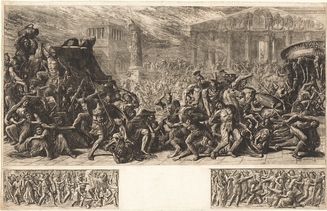 The Sack of the Temple at Jerusalem by Luigi Ademollo