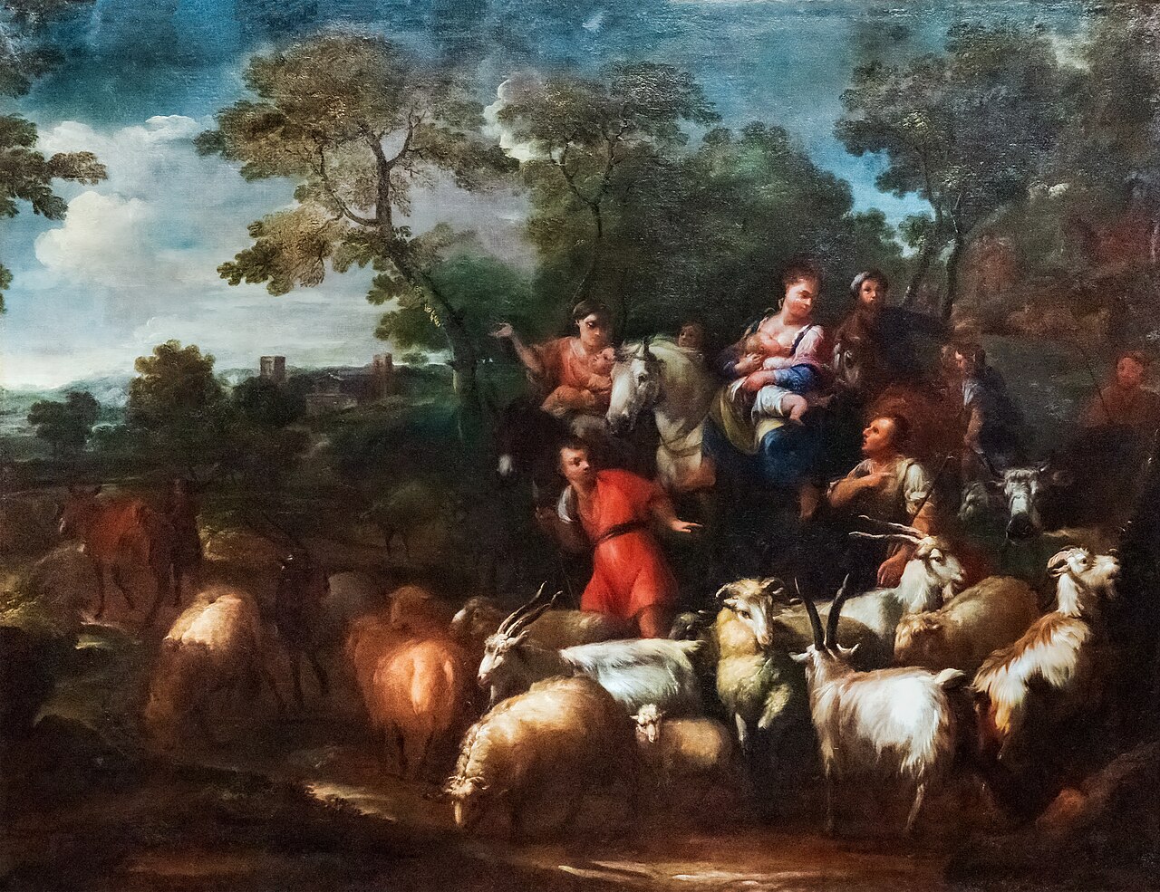 Luigi Garzi - Le voyage de Jacob by Luigi Garzi