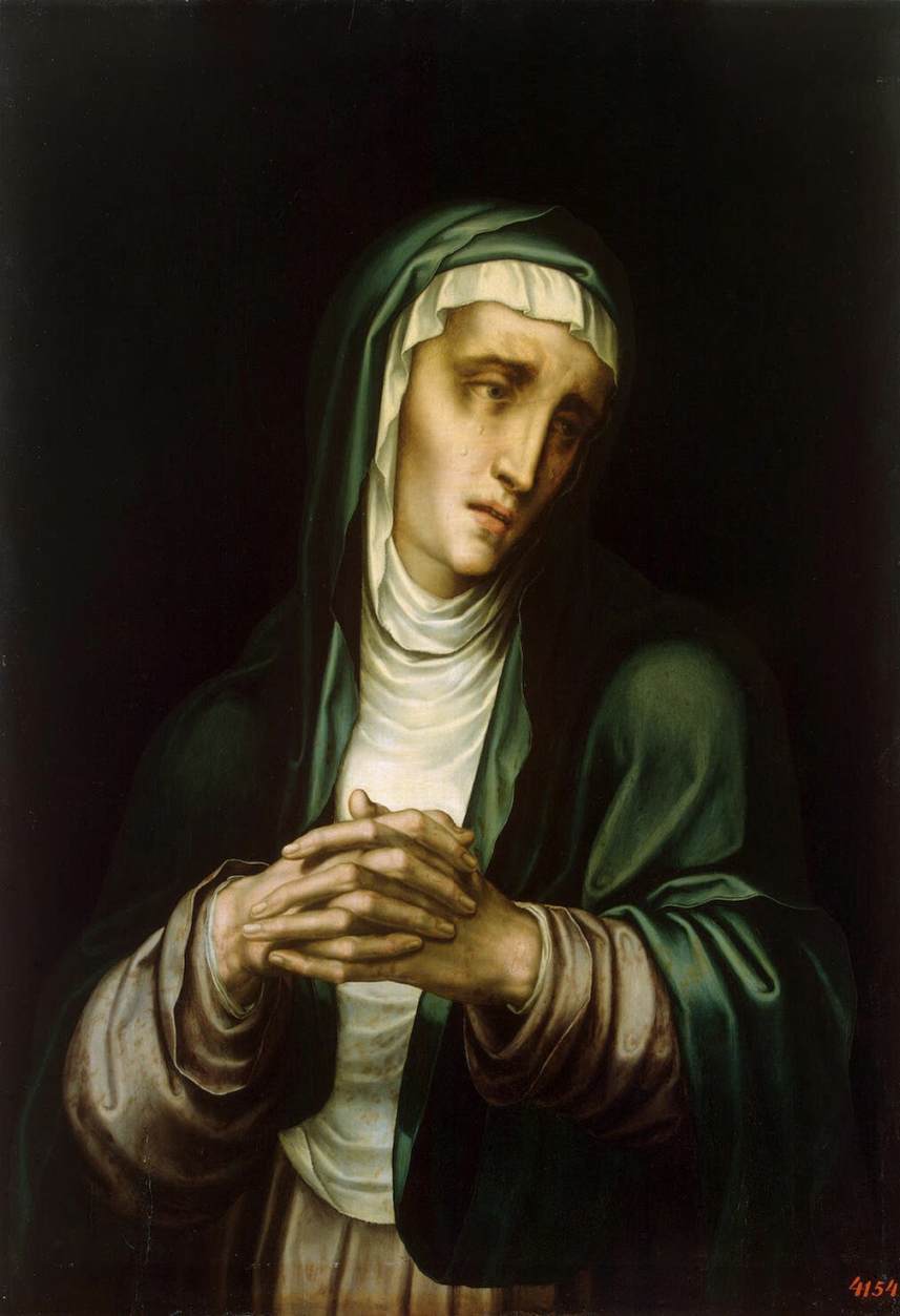 The Virgin Mourning (Mater Dolorosa) by Luis de Morales