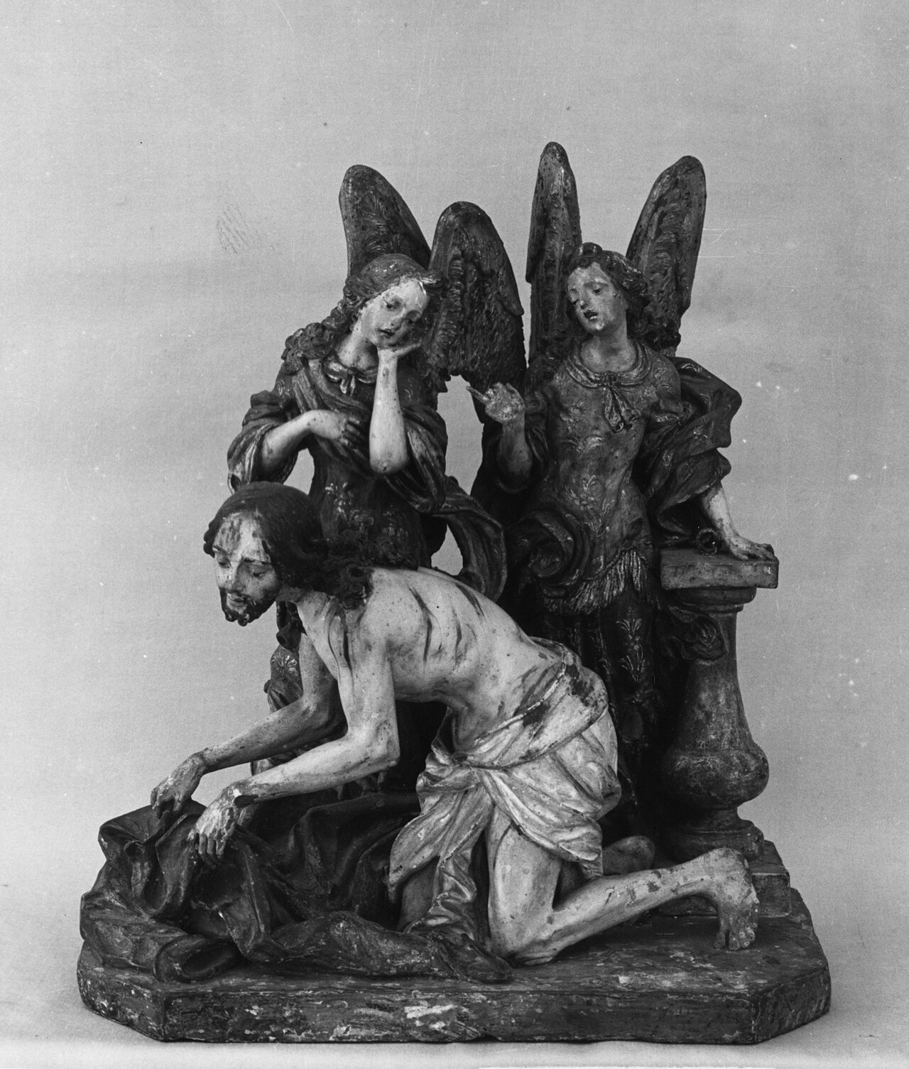 Angels mourning over Christ after the flagellation by Luisa Roldán