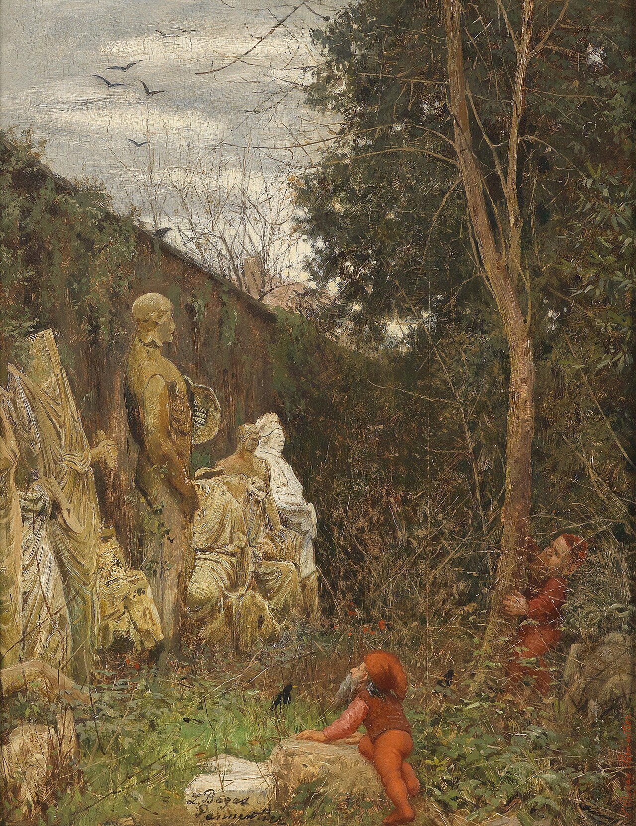 Gnomes by the Castle Wall by Luise Begas-Parmentier