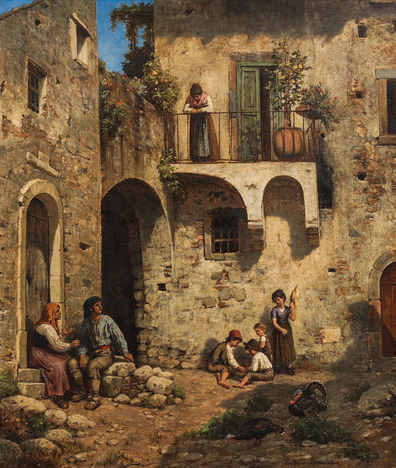 Italian courtyard by Luise Begas-Parmentier