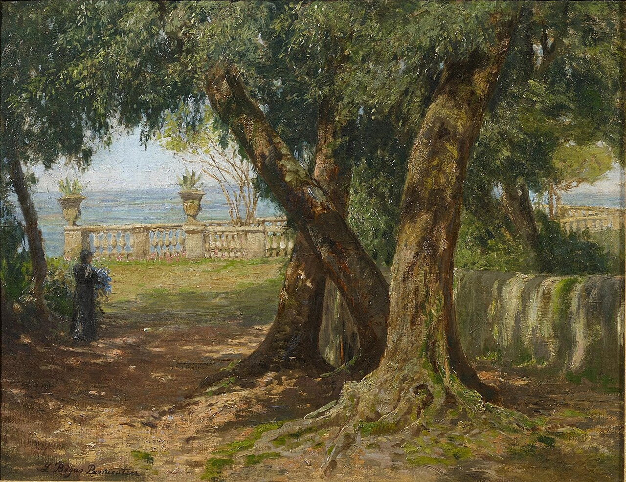 Under Olive Trees in the Park of Taormina by Luise Begas-Parmentier