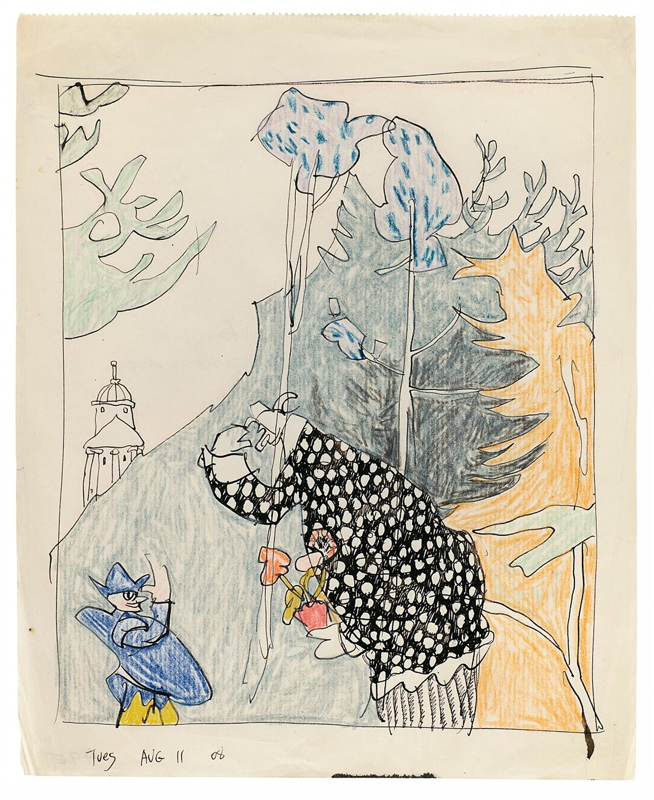 Geranium (Harlequin and Clown) by Lyonel Feininger