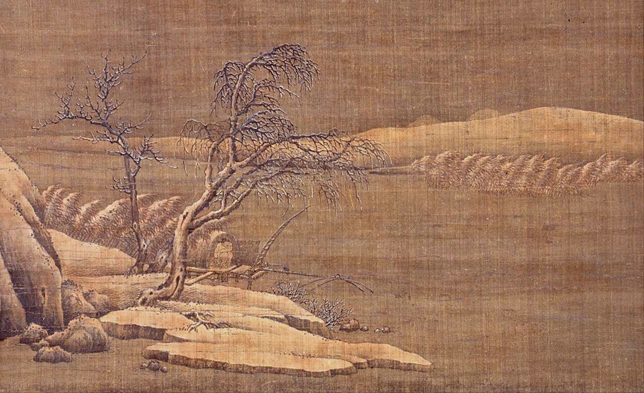 Solitary Fisherman on a Wintry River by Ma Lin