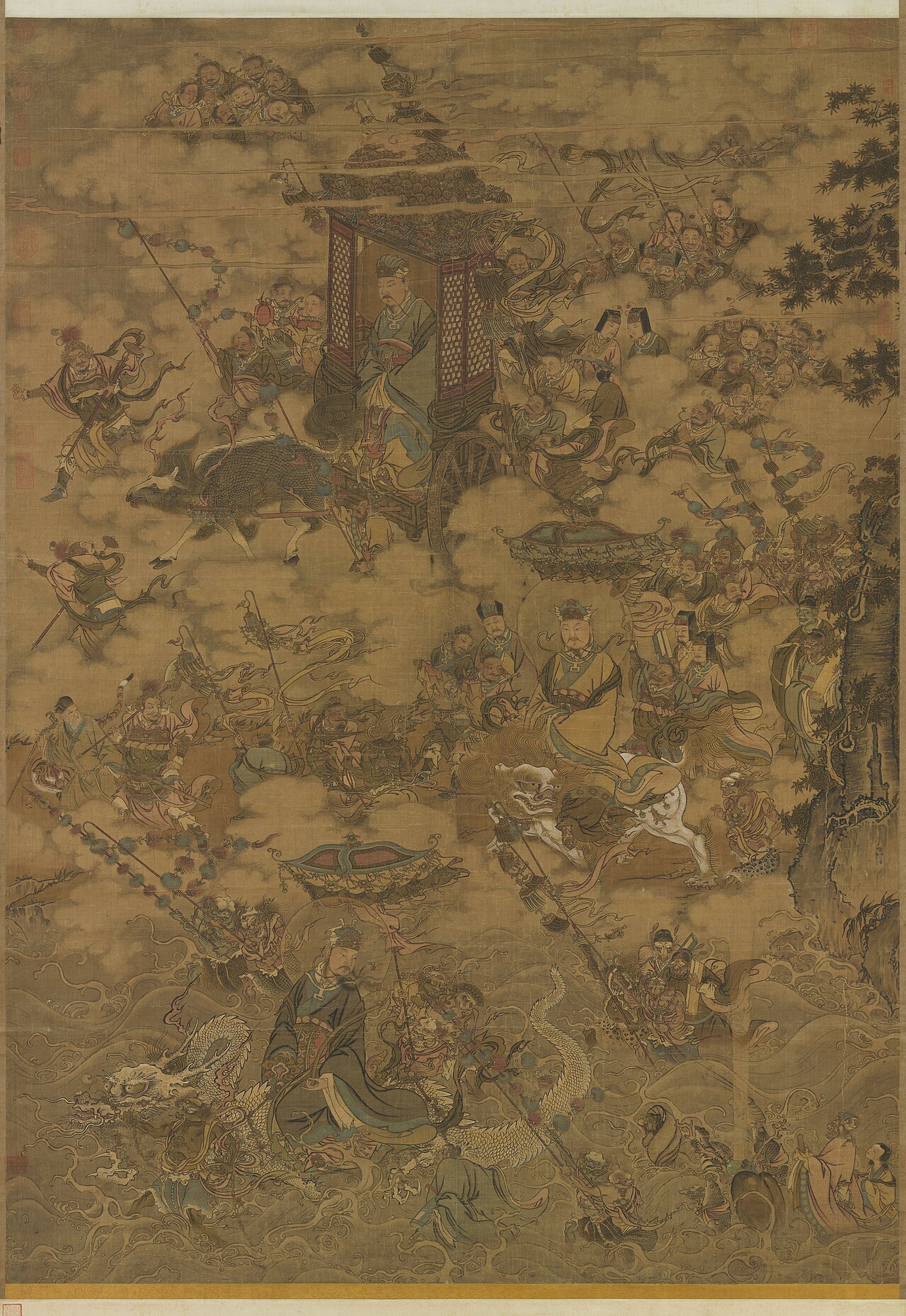 The Three Taoist Officials Making an Inspection Tour by Ma Lin