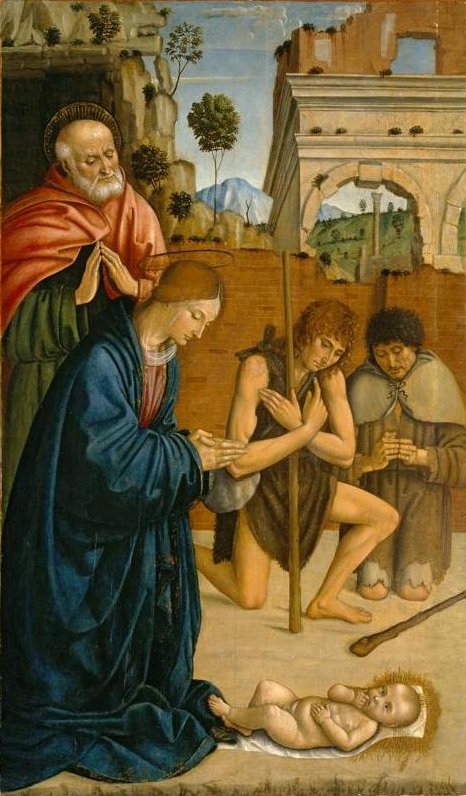 The Adoration of the Shepherds by Macrino d'Alba