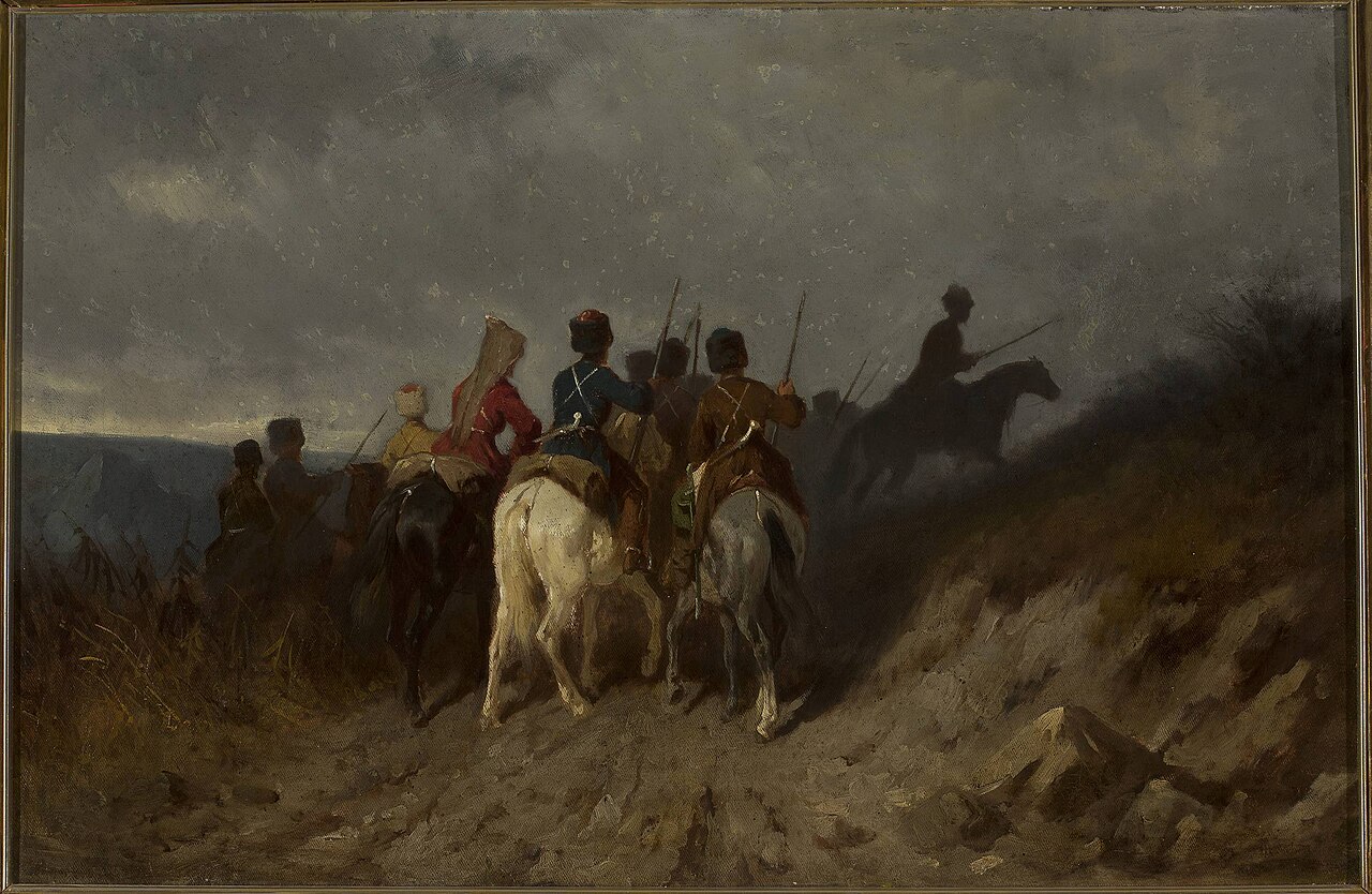 Reconnaissance by Kuban Cossacks by Maksymilian Gierymski