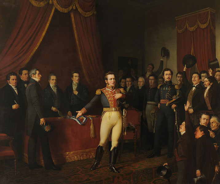 Abdication of Bernardo O'Higgins by Manuel Antonio Caro