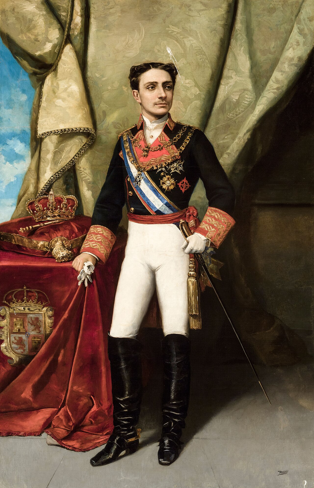 Alfonso XII of Spain by Manuel Ussel de Guimbarda
