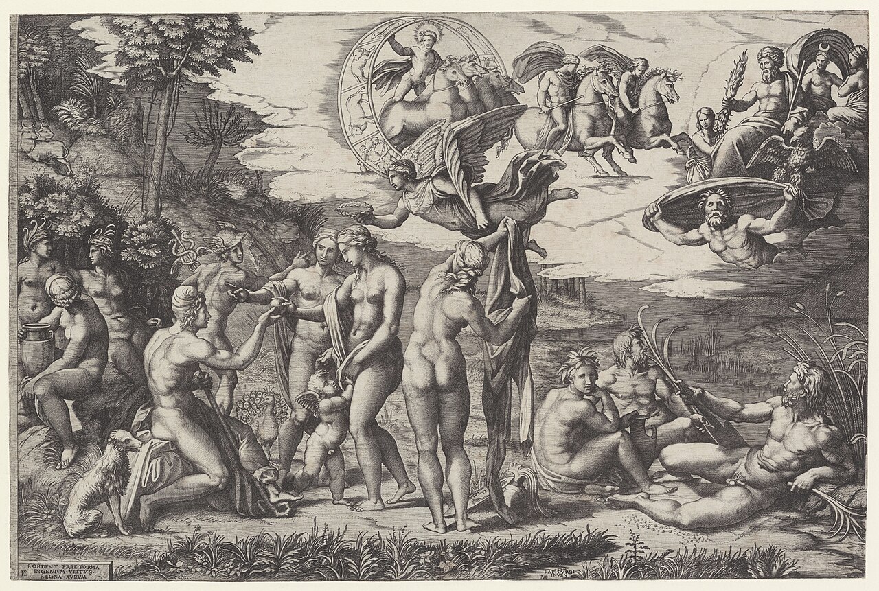 The Judgment of Paris by Marcantonio Raimondi