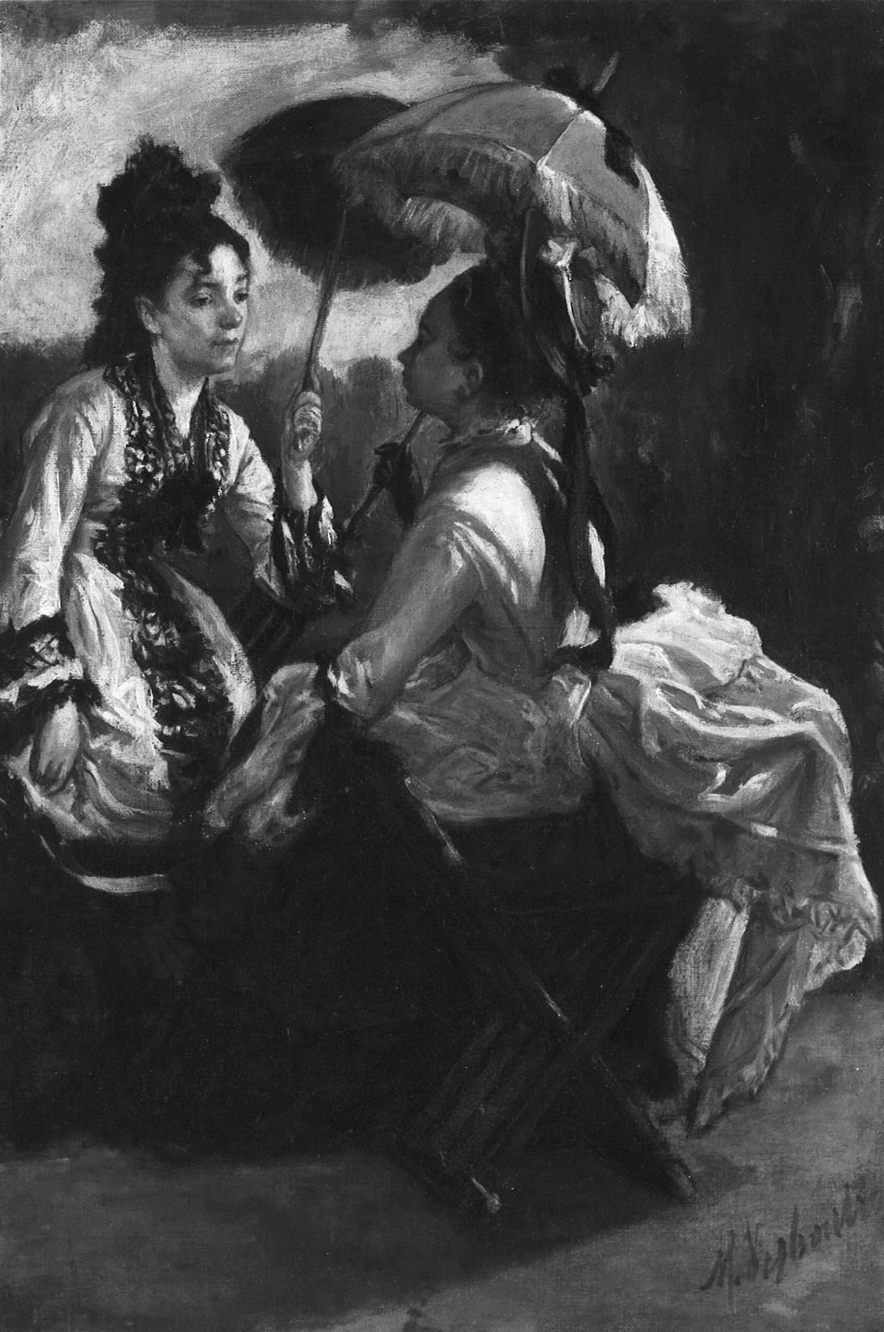 The Conversation by Marcellin Desboutin