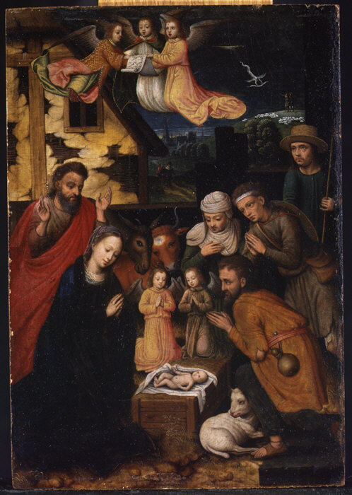 The Adoration of the Shepherds by Marcellus Coffermans