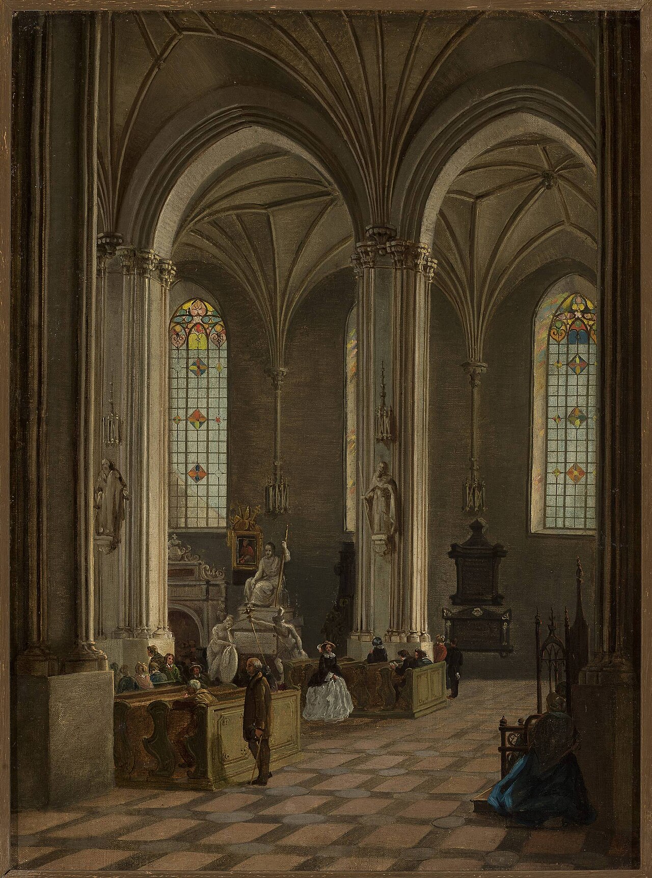 Interior of St. John's Cathedral in Warsaw. by Marcin Zaleski