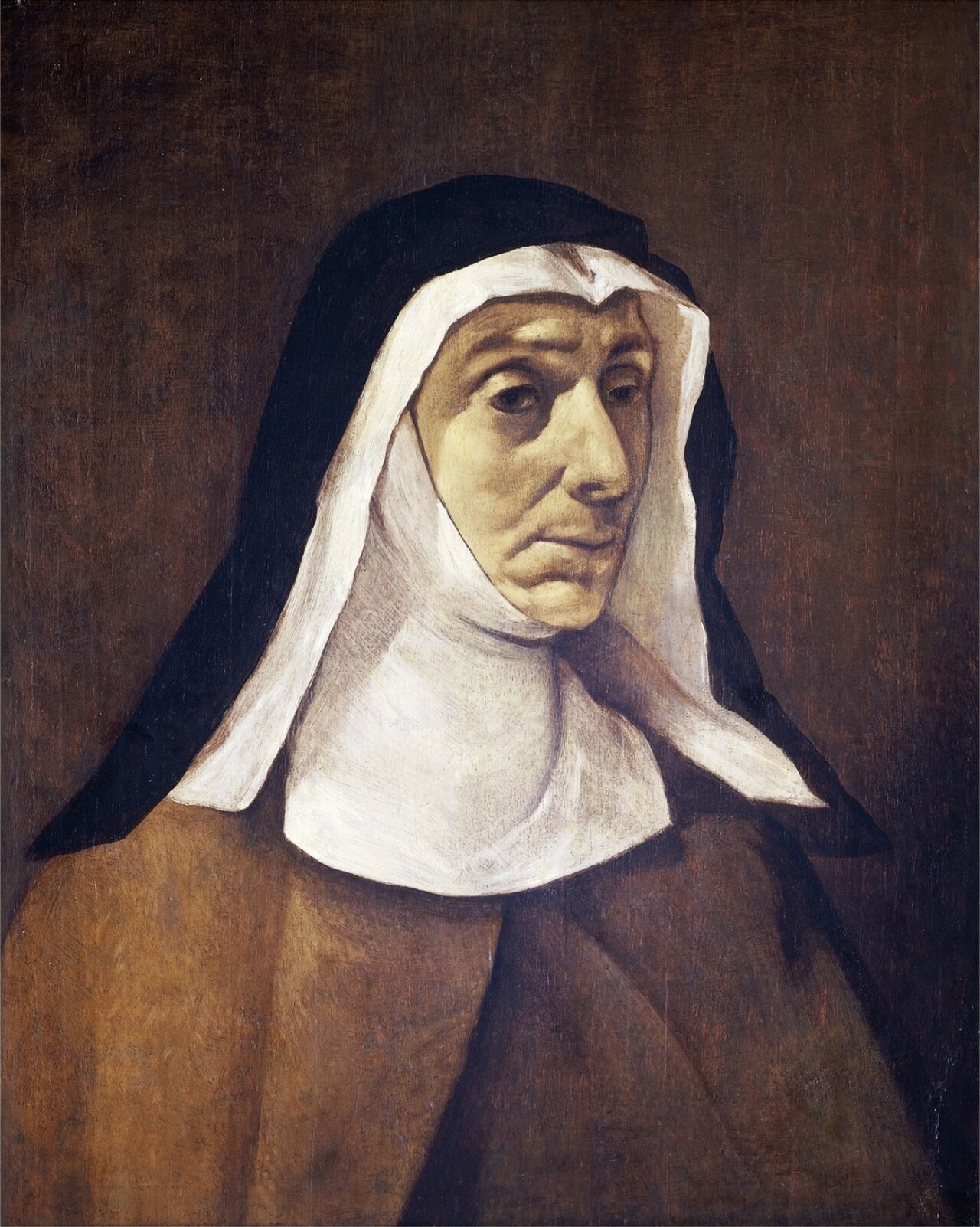 Old nun by Marco Antonio Bassetti