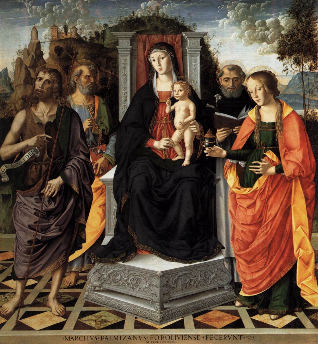 Madonna and Child with Saints by Marco Palmezzano