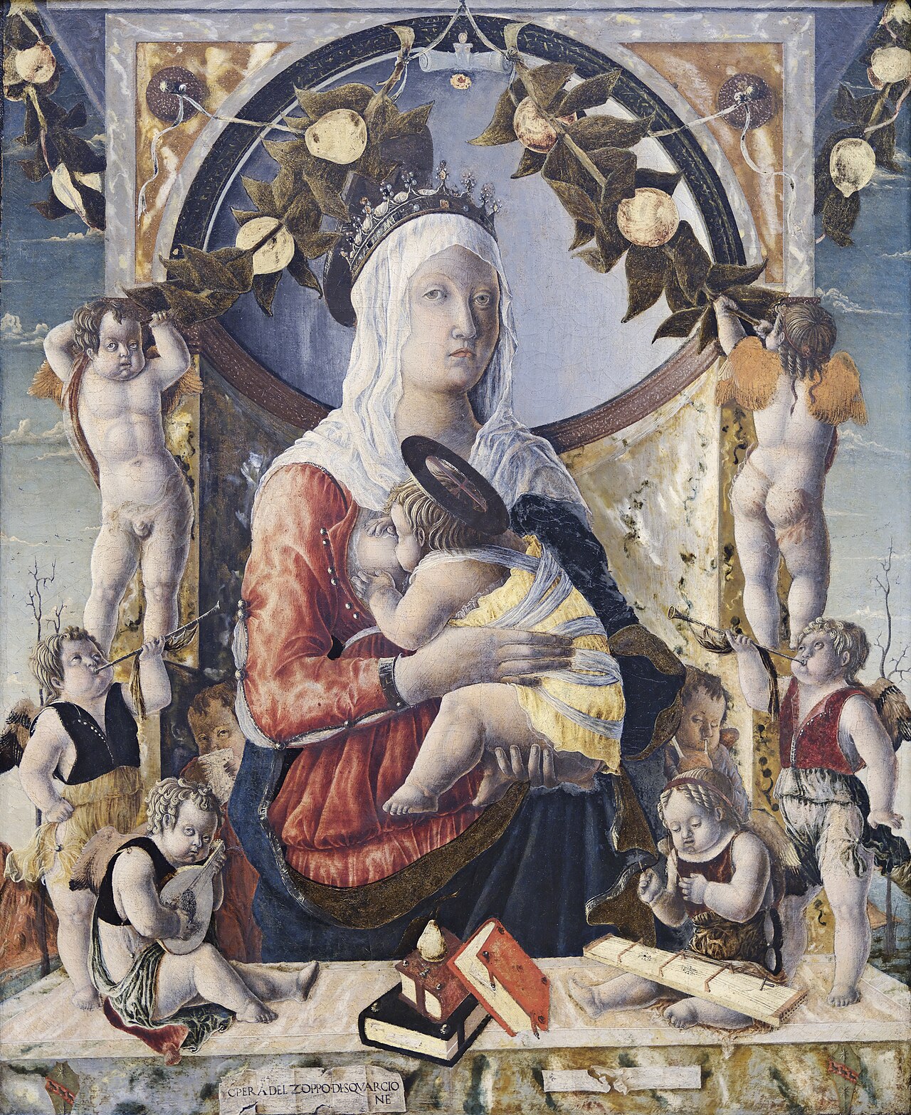 Madonna and Child with Angels by Marco Zoppo