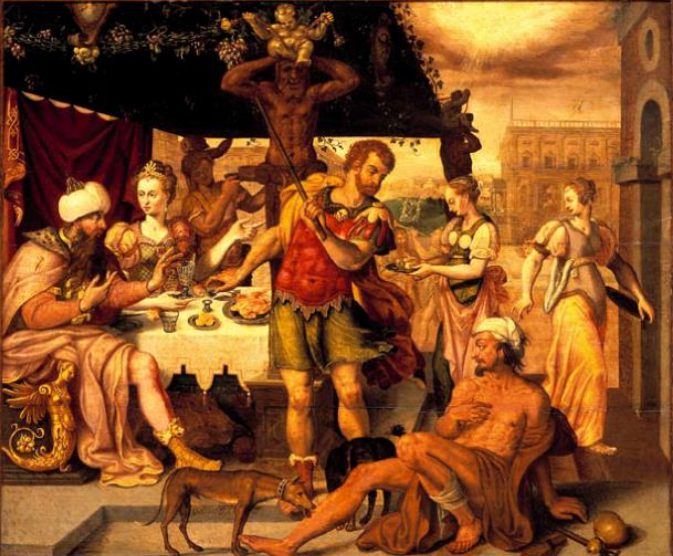 Lazarus and the rich man by Marcus Gheeraerts the Elder