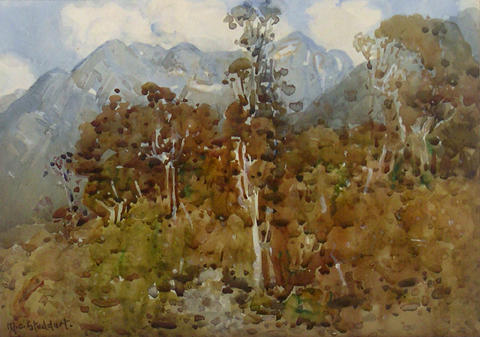 Mount Rolleston, Otira by Margaret Stoddart