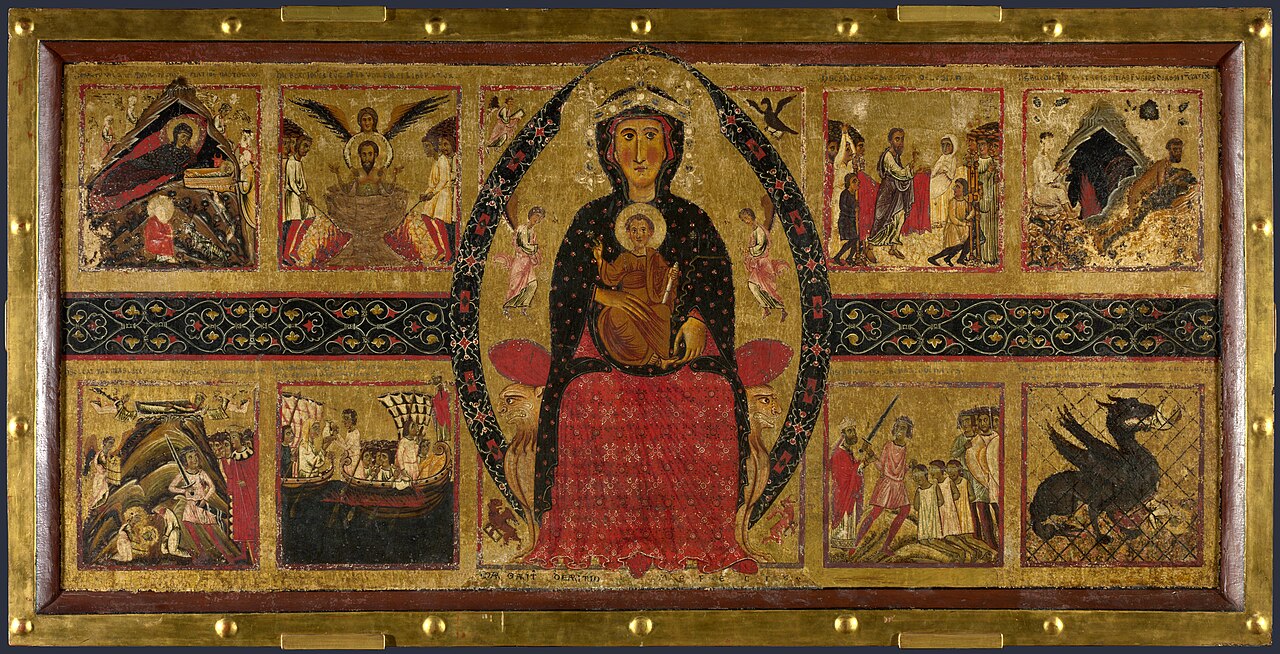 The Virgin and Child Enthroned, with Narrative Scenes by Margaritone d'Arezzo