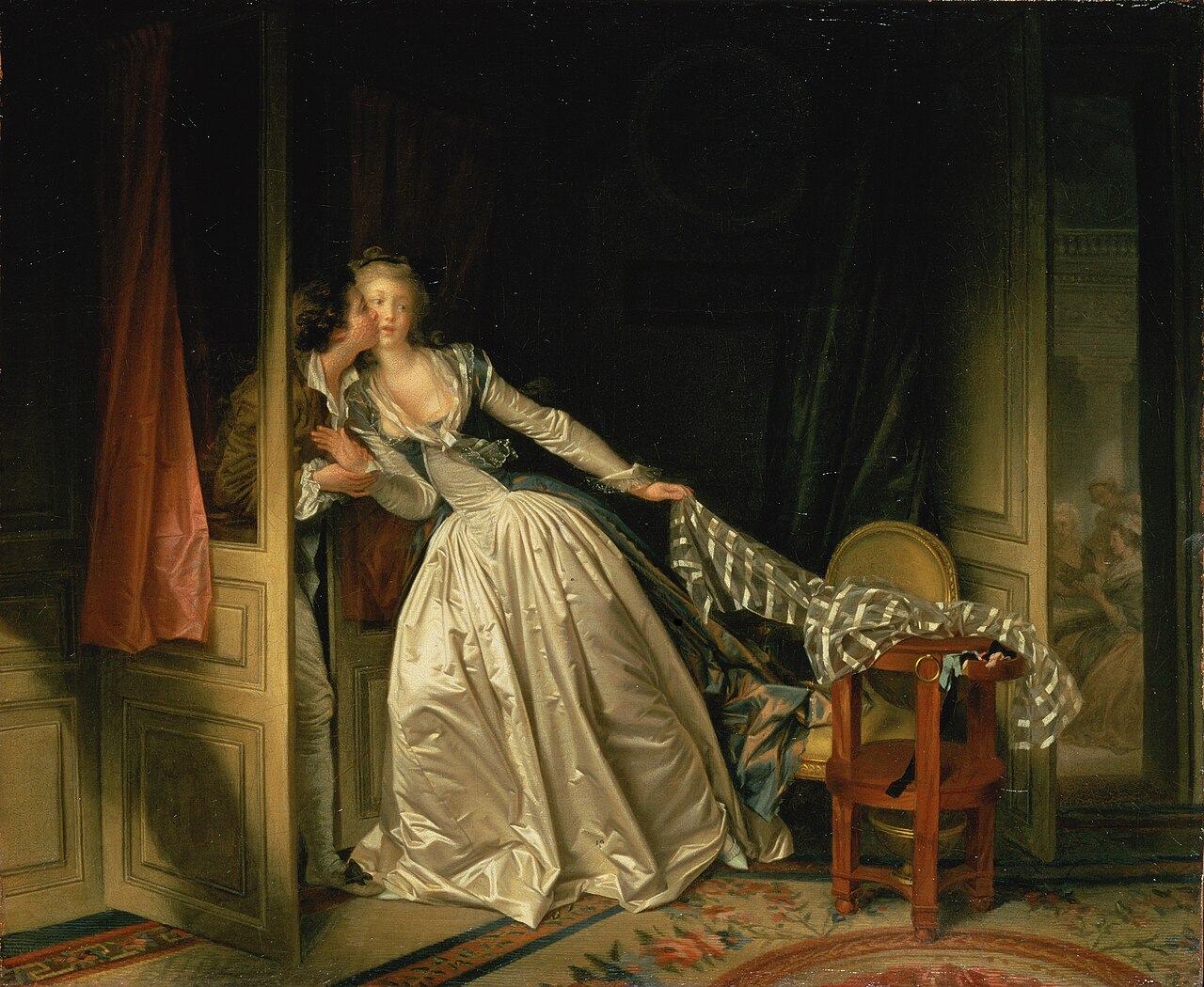 The Stolen Kiss by Marguerite Gérard