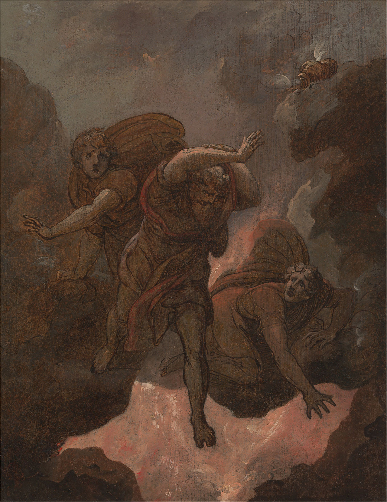 The Judgement of Korah, Dathan and Abiram by Maria Louisa Catherine Cecilia Cosway