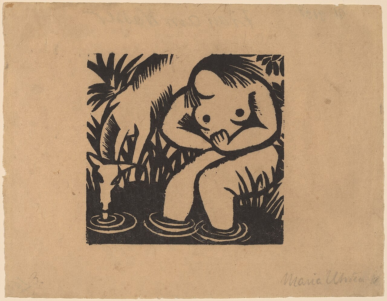 Woman at the Water by Maria Uhden