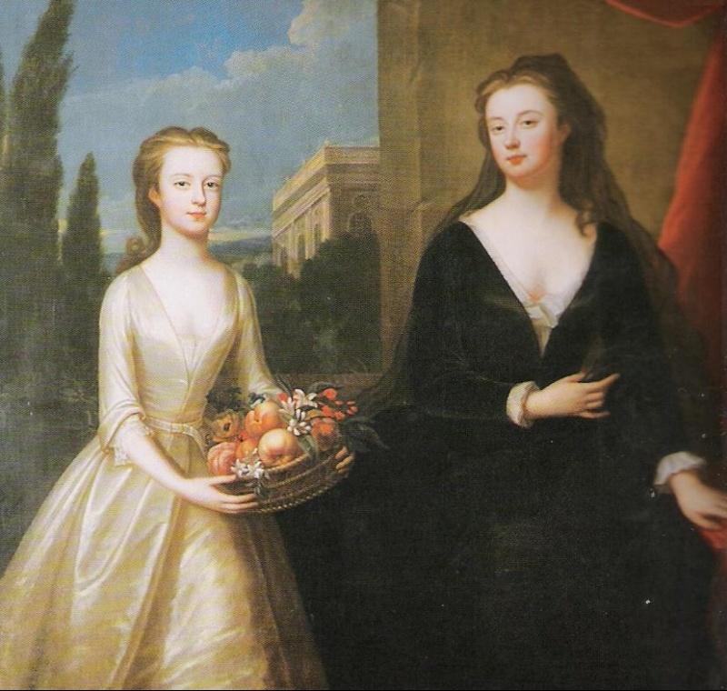 Portrait of the Duchess of Marlborough with her granddaughter Lady Diana Spencer by Maria Verelst