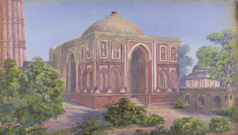 'Gate of Ali Ud Deen. Kutub. Delhi. India. 15 Novr. 1878' by Marianne North