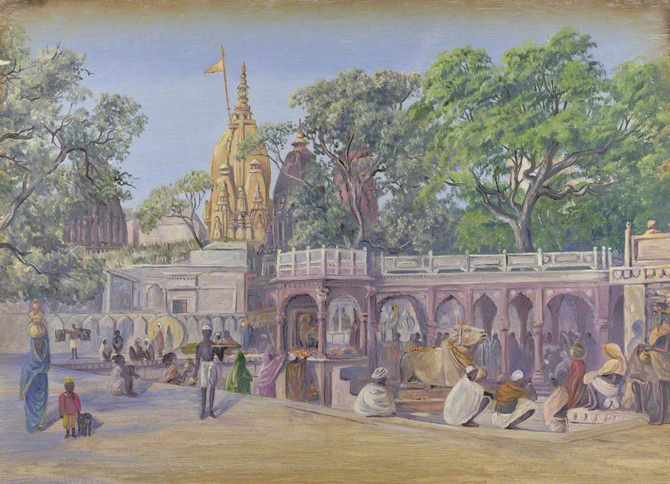 'The Golden Temple. Benares. India. Novr. 1878' by Marianne North