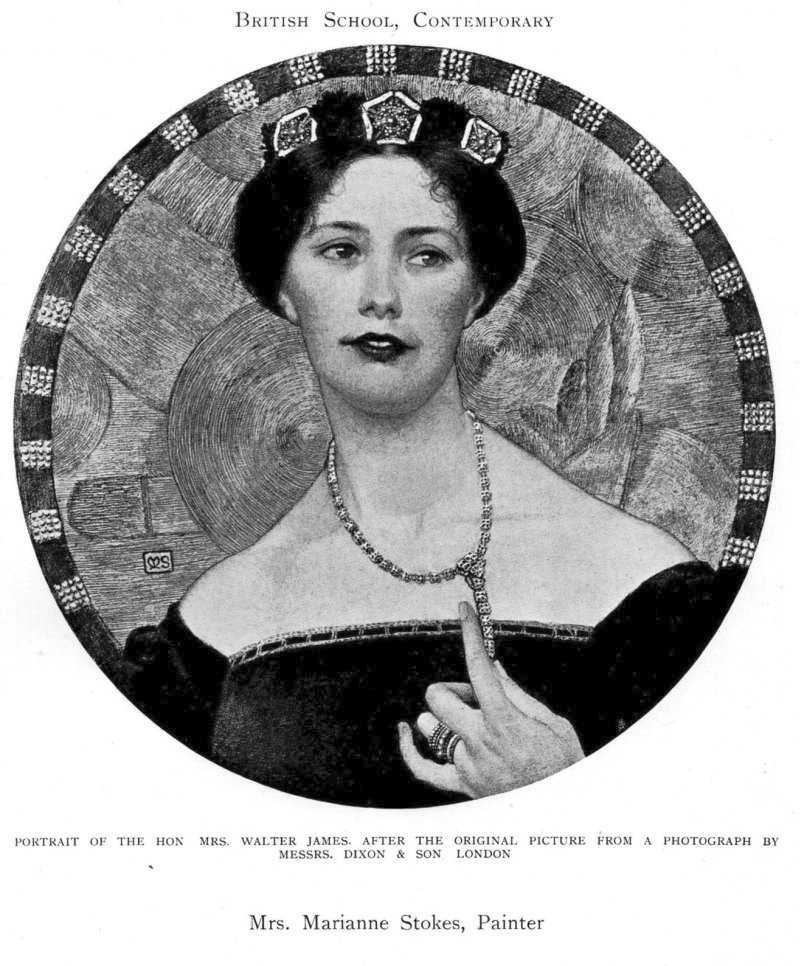 Portrait of Mrs. Walter James by Marianne Stokes