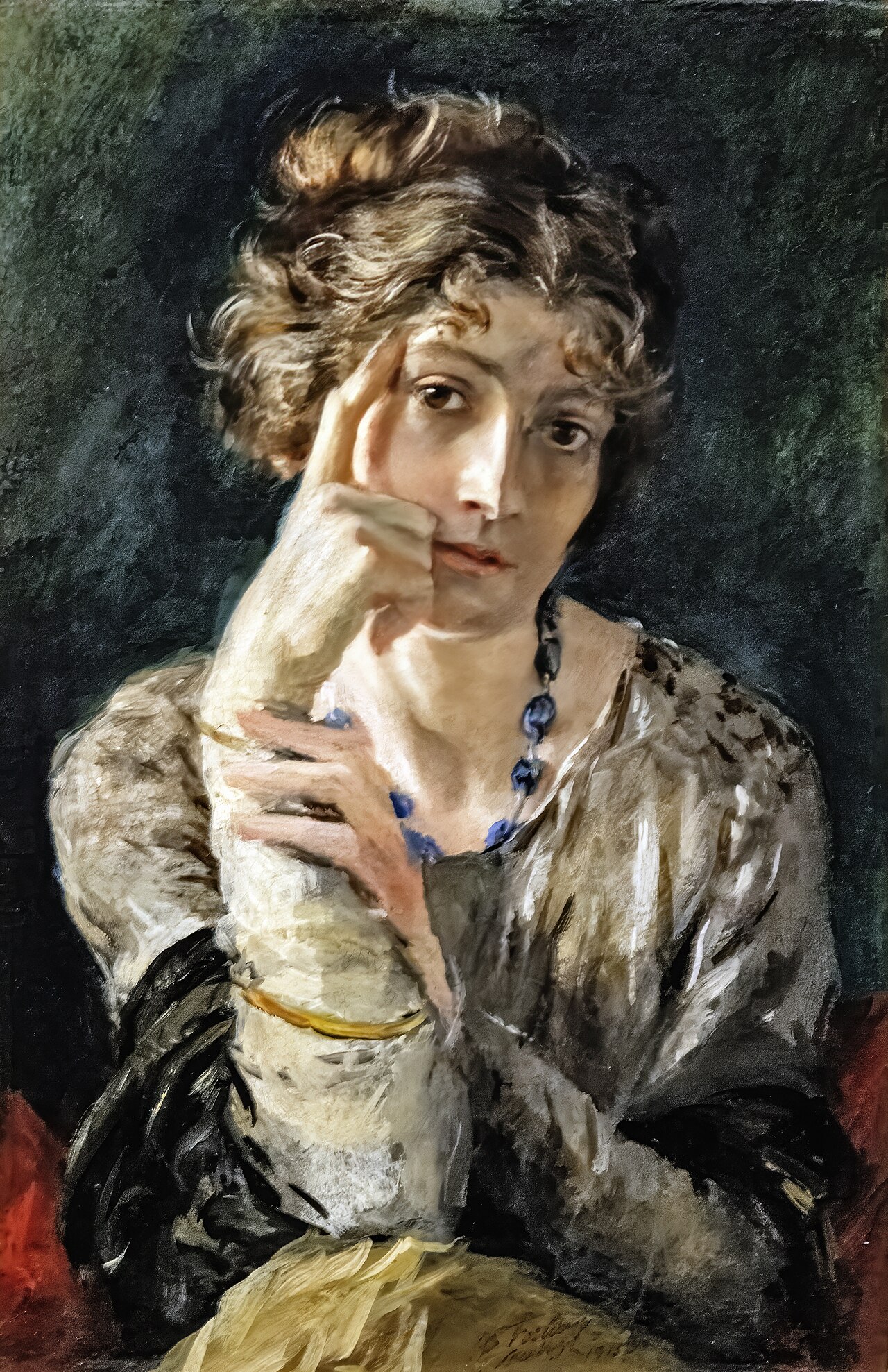 Portrait of Madame Henriette Fortuny by Mariano Fortuny