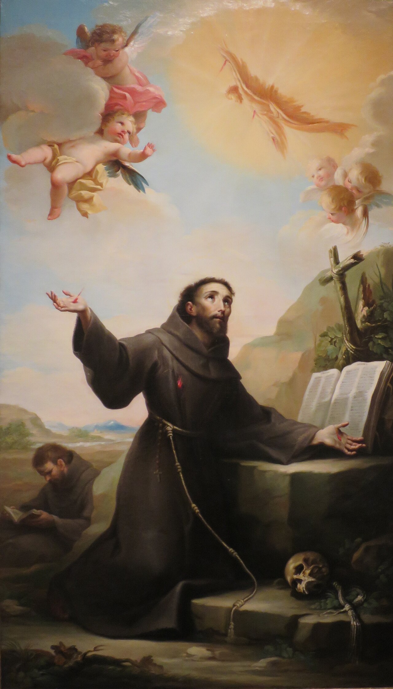 Saint Francis of Assisi Receiving the Stigmata by Mariano Salvador Maella