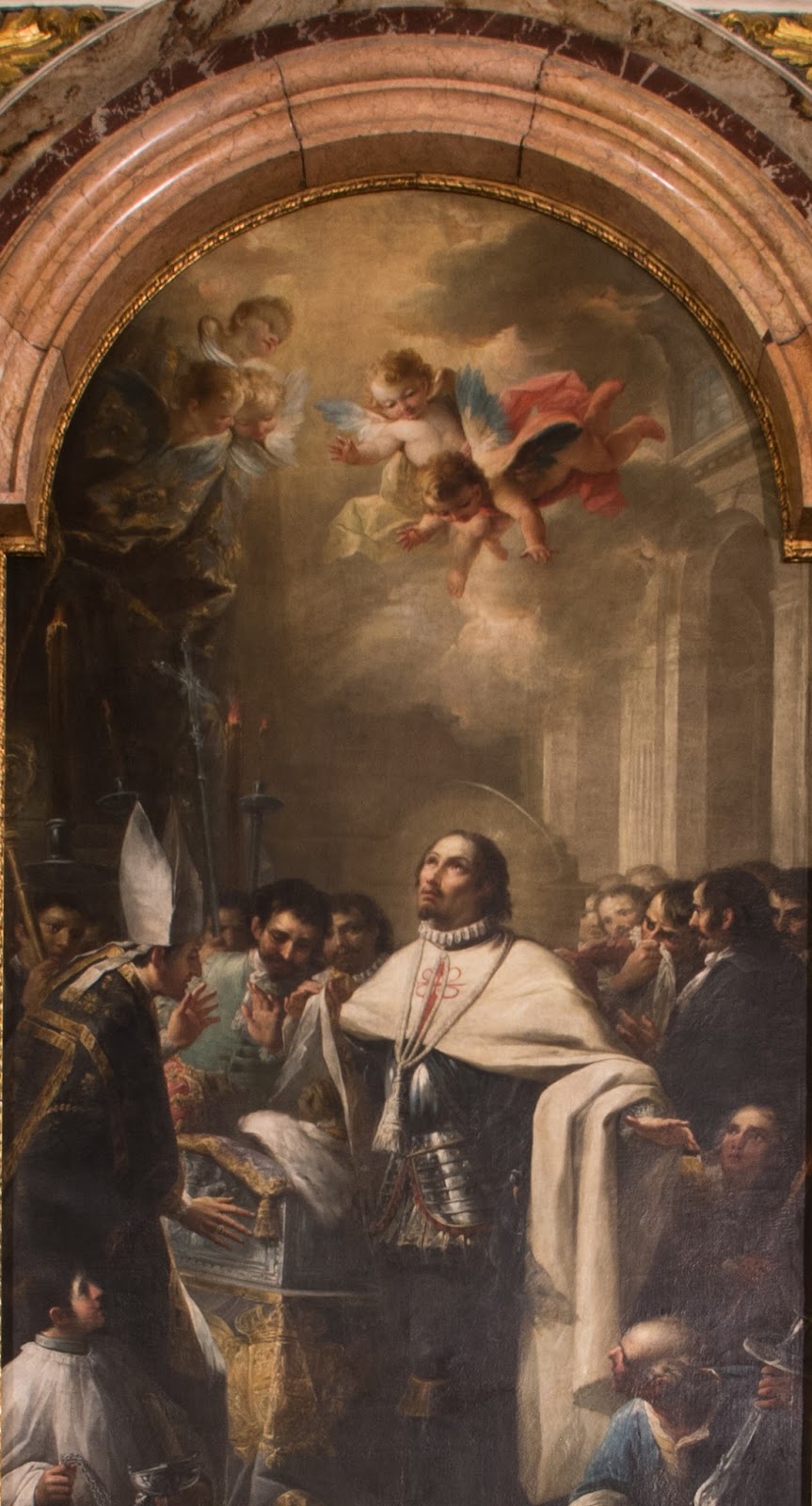 San Francisco de Borja before the body of Empress Isabel by Mariano Salvador Maella
