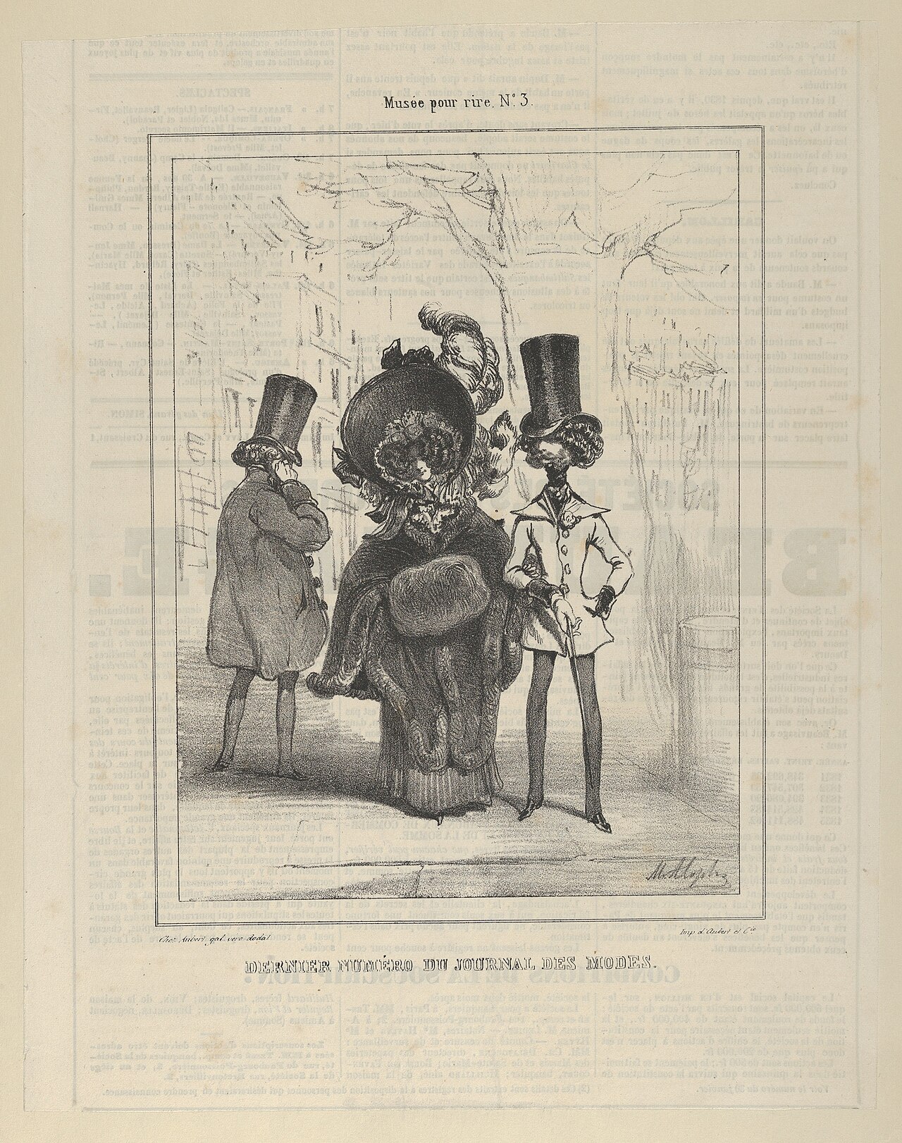 Musée pour rire no 3, dernier numéro du journal des modes by Marie-Alexandre Alophe